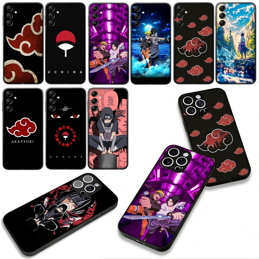 for Motorola Moto G54 G05 G24 G55 G75 G85 G15 G86 Power Edge 50 30 Fusion neo Pro Case Sasuke Uchiha Itachi Akatsuki Narutos