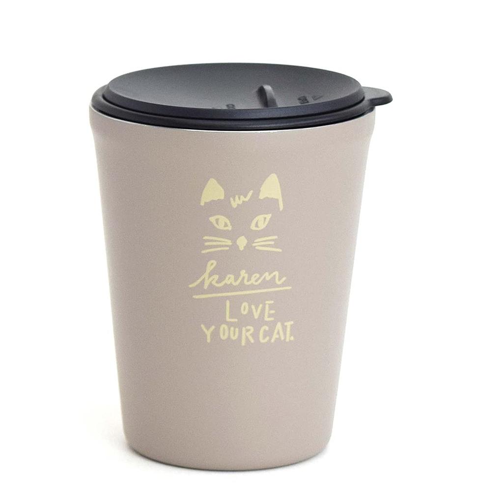 maebata CATS Tumbler with Karen 64899 Lid, K, 260ml,