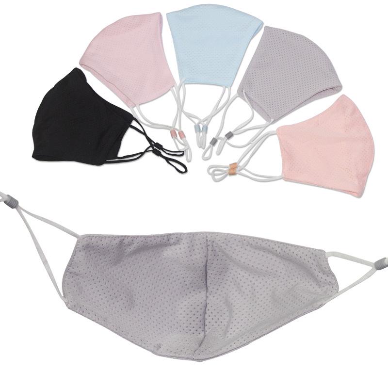 Summer Ice Silk Breathable Cycling Mask - Double-Sided Mesh, Ear-Hanging, Unisex.