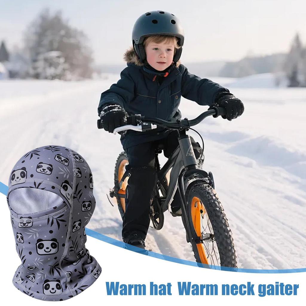 Children Neck Gaiter Elastic Breathable Soft Warmer Kids Ski Cover For Boy Girl Children Skiing Riding Bike Climbing Sport