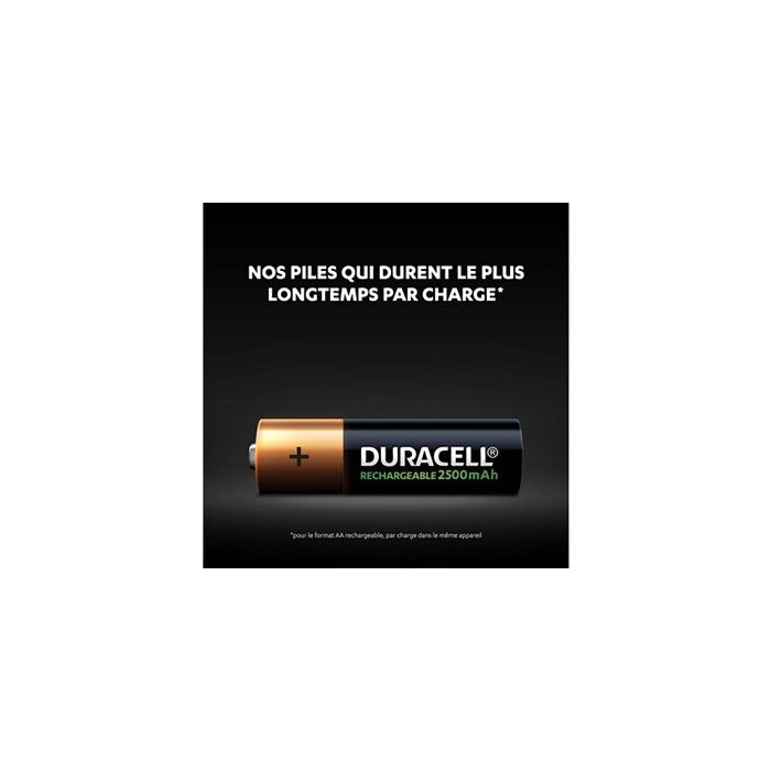 Pile rechargeable Duracell RCR AA X2 2500 MAH