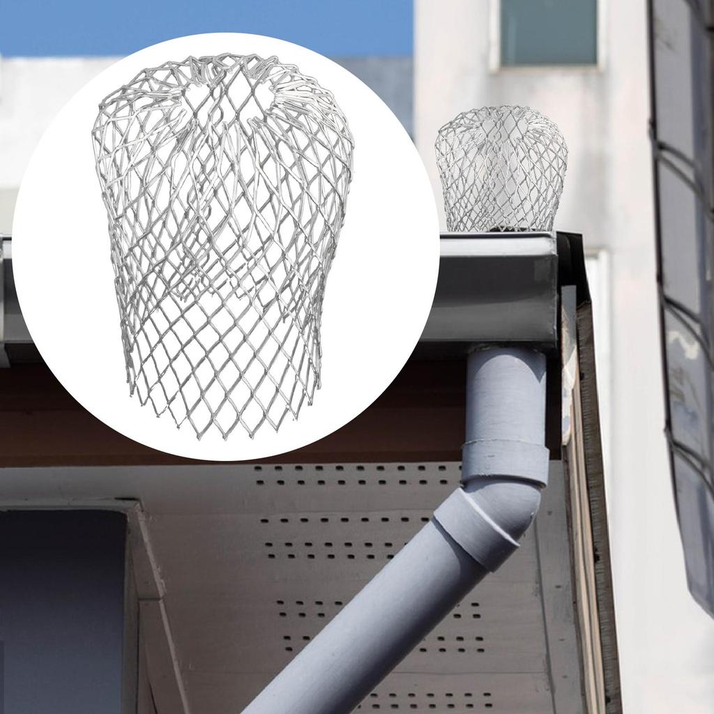 Justerbart Aluminiumränna Stuprörsskydd Rännsil Filter för Terrass Förebygga Blockering Trädgårdsgrenar Rännrengöring