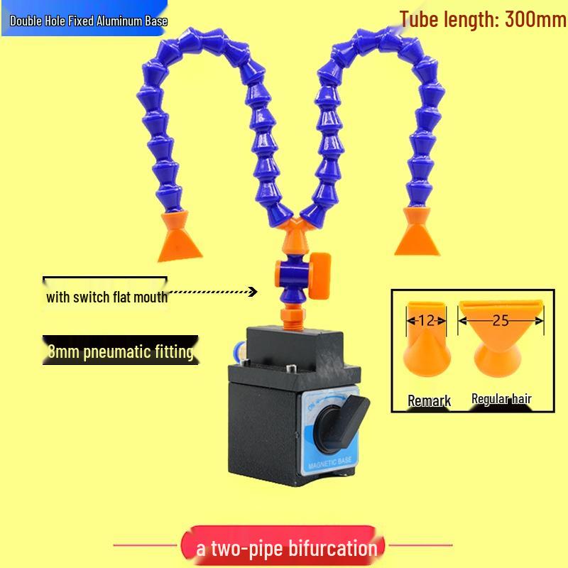 Adjustable Magnetic Base Air Nozzle with Universal Gooseneck Tube
