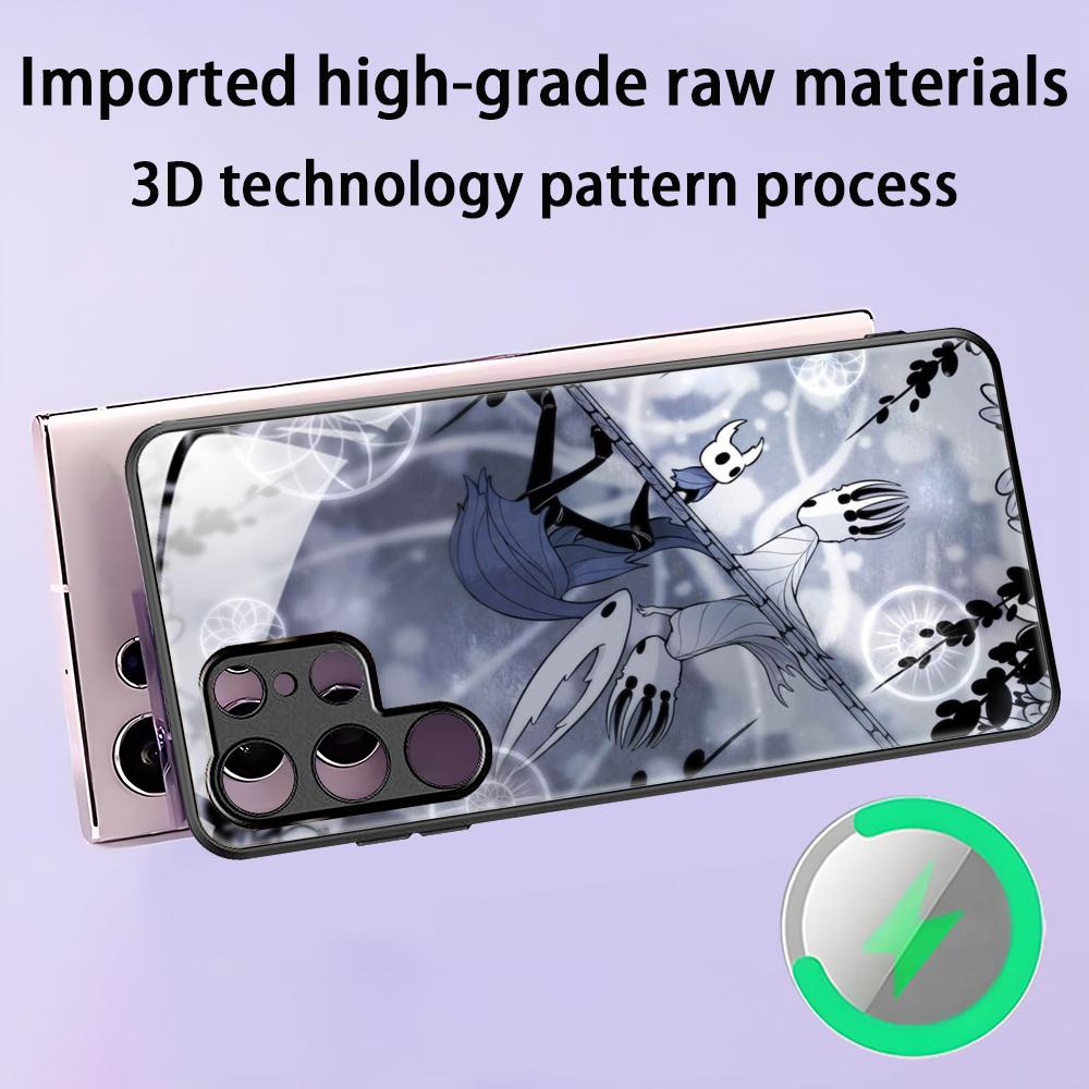 

HOT GAME Hollow Knight Silksong Phone Case For Samsung S25 S24 S23 S22 S21 S20 Plus Ultra Note20 Glass Magnetic Case Samsung S22