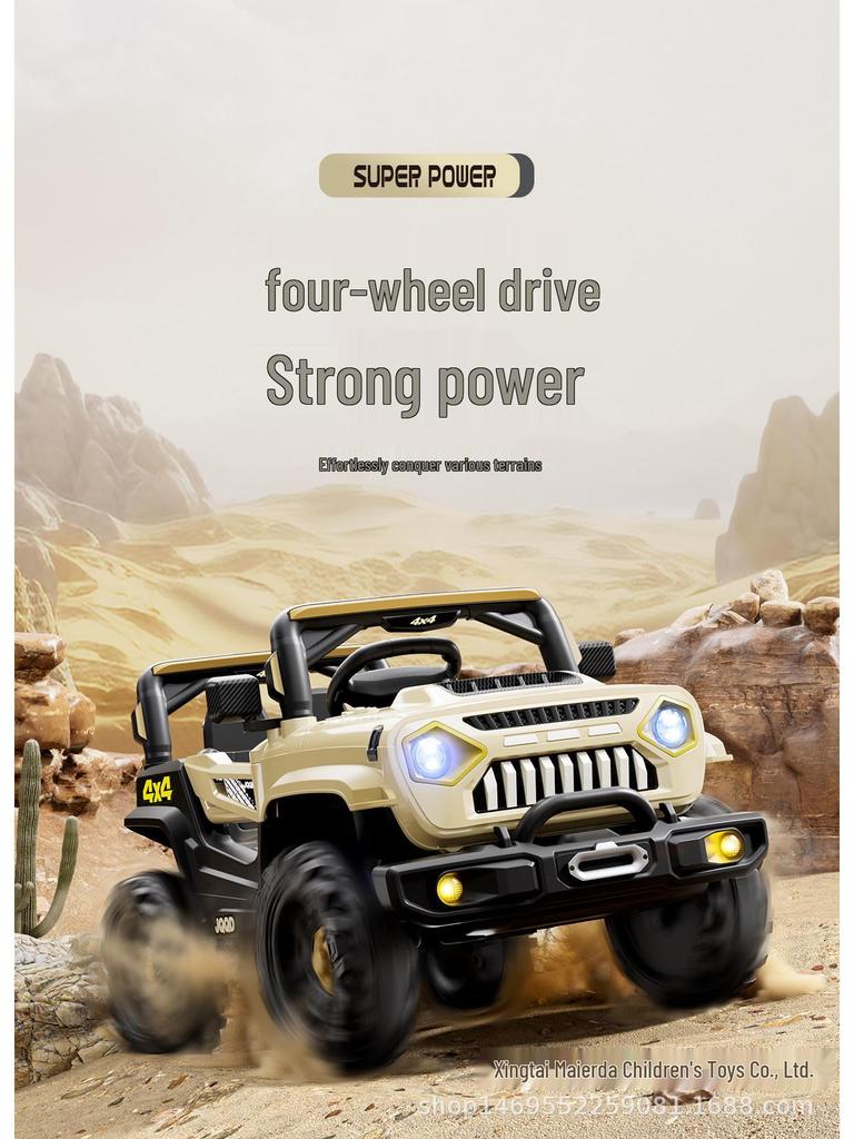 Children's Four-Wheel Electric Car with Remote Control - Off-Road Toy Vehicle for Kids