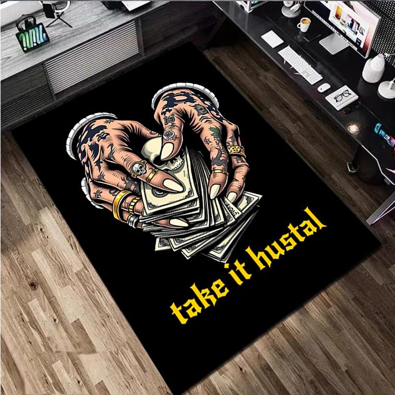1Pc Dices Print Rug - Home Decoration Carpet For Living Room Bedroom Flooring Computer Chair Area Rug