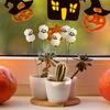 5PCS/set Halloween-themed Decorative Courtyard Glow-in-the-dark Stakes Pole Back Yard Decoration Outdoor Patio Decoration