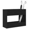 Umbrella Stand Black Oak Look 65 x 24 x 50 cm
