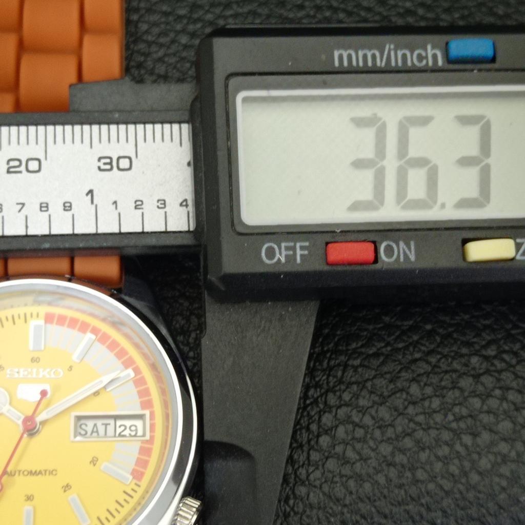 REFURBISHED VINTAGE SEIKO 5 AUTOMATIC 6309A JAPAN MENS YELLOW WATCH a441133-d