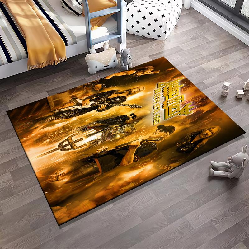 Judas Priest 50 Heavy Metal Years Design Rug Non-slip rug suitable for living room and bedroom sofas