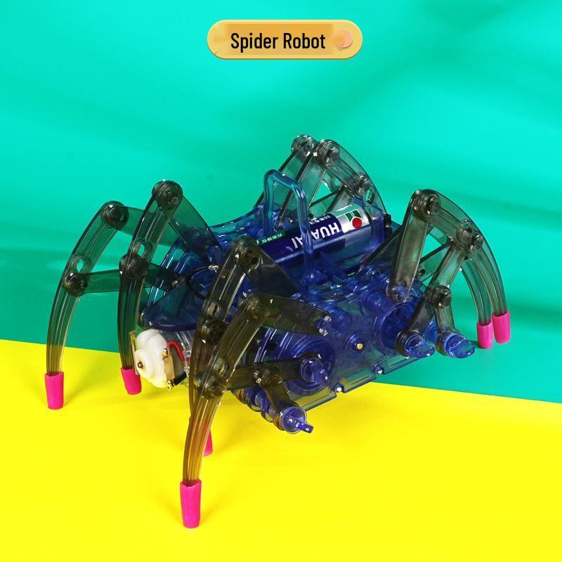 Electric Crawling Spider Robot Kit: Science Experiment & Teaching Aid