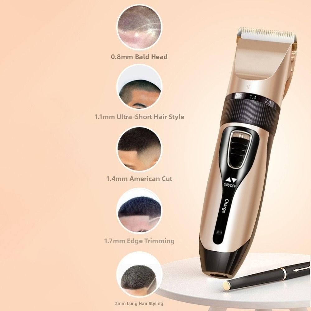 Low Noise Hair Trimmer USB Fast Charge USB Rechargeable Shaver  Beard Trimming
