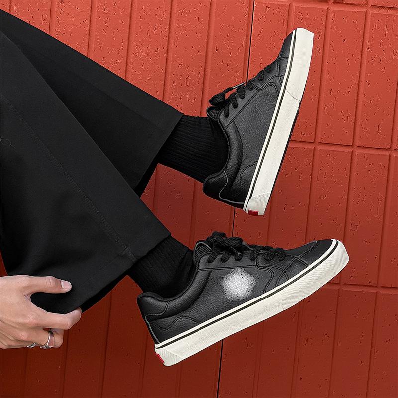 

AFANTING Корейская версия звездных туфель, новые мягкие кожаные ретро-туфли, универсальные корейские версии оригинальных универсальных повседневных кроссовок 1568 39 чёрный