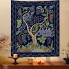 Green Boho Hippie Tapestry for Bedroom Aesthetic, Indian Tree of Life Tapestries Wall Hanging, Bohemian Vintage Cool Wall Art