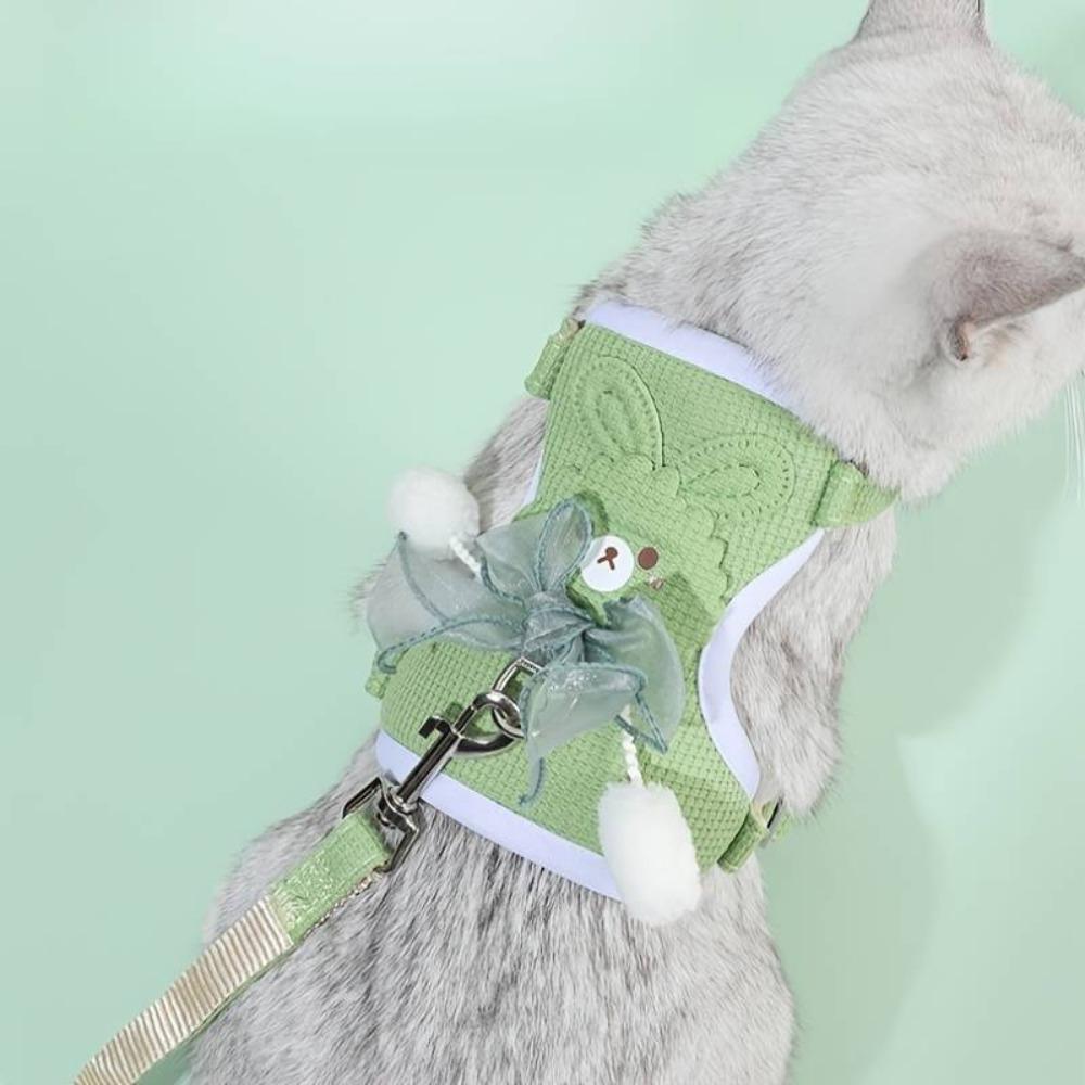 Adjustable Cat Dog Harness with Lead Leash Chest Pet Harness And Leash Set