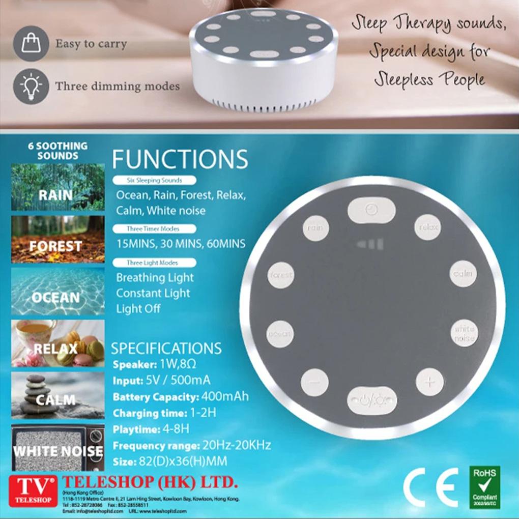 Soothing Speaker For Adult Sleep White Noise Machine With Multiple Sound Effects Sleep Noise Machine