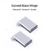 glass door hinge waterproof rust resistant Display cabinet hinge for 6 to 8mm glass zinc alloy spring loaded adjustable pivot
