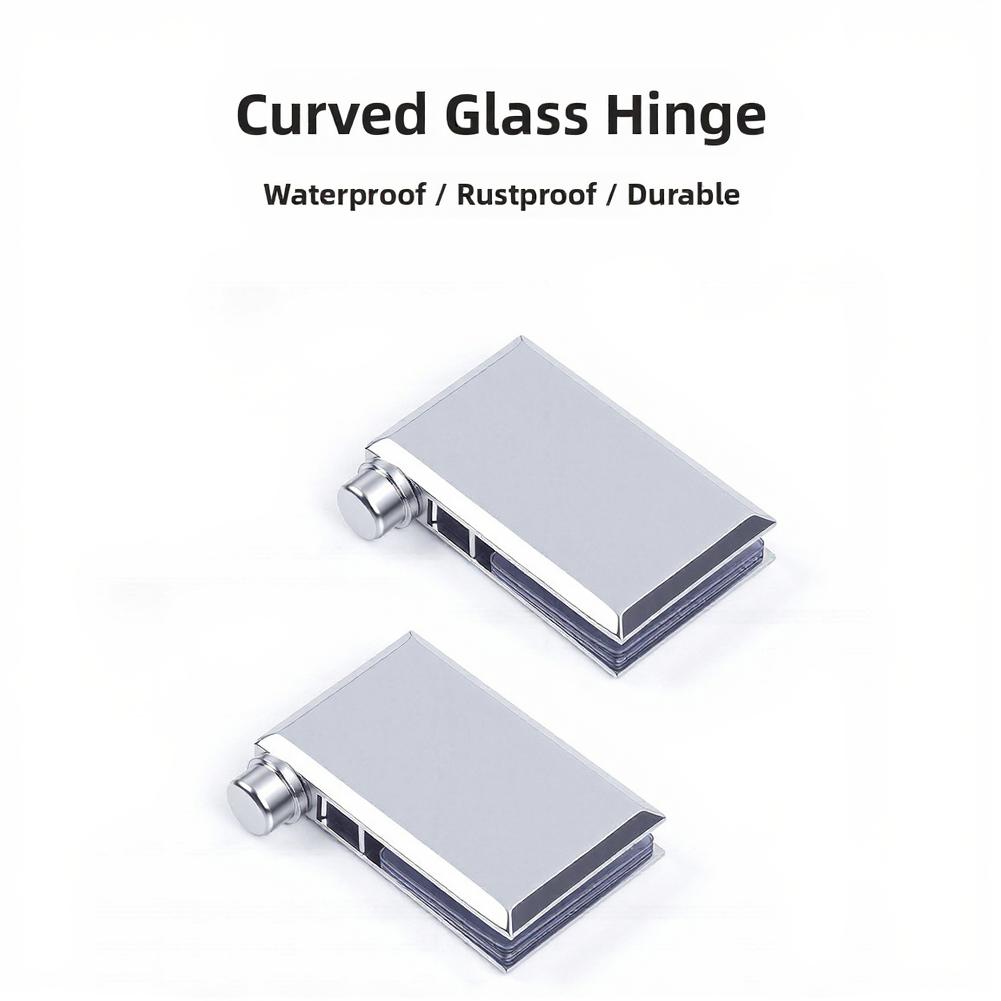 glass door hinge waterproof rust resistant Display cabinet hinge for 6 to 8mm glass zinc alloy spring loaded adjustable pivot