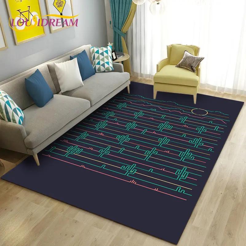 3D Mushroom Flower Plant Leaf Area Rug,Carpet Rug for Living Room Bedroom Sofa Doormat Decoration,Kitchen Non-slip Floor Mat