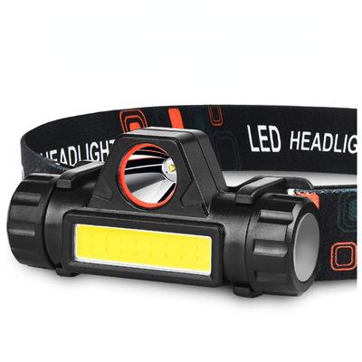 Outdoor Camping Rechargeable Portable Mini COB LED Headlight USB Rechargeable Fishing Headlight Built-in Battery Headlight