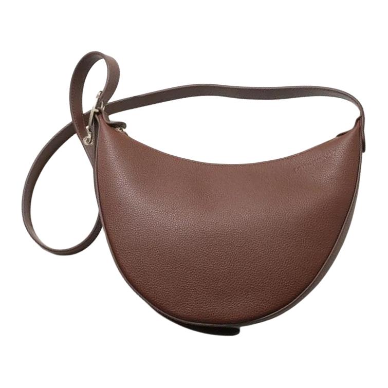 

Longchamp Le Foulonné Letter Logo Adjustable Shoulder Strap Leather Crossbody Bag Small Women Bags Brown 10337021M02 Basic Set (Bag+Dust Bag)