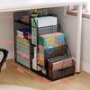 Movable Under-Desk Metal Bookshelf