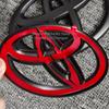 Toyota Car Logo Covers for Front And Rear - Compatible with Camry Corolla 4runner RAV4 Tacoma Highlander - Custom Fit Vehicle Lo