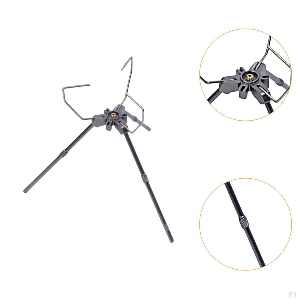 Support Stand Cooking Stand, Stable Windproof Foldable Outdoor Gear for Hiking Accessories,