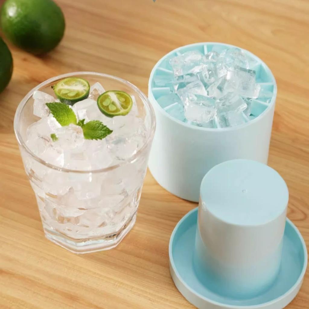 Cylindrical Ice Mold, Squishy Ice Tray, Ice-making Cup, Squishy Cup, Silicone Ice Tray Mold, Silicone Ice Cube Mold, Ice Bucket
