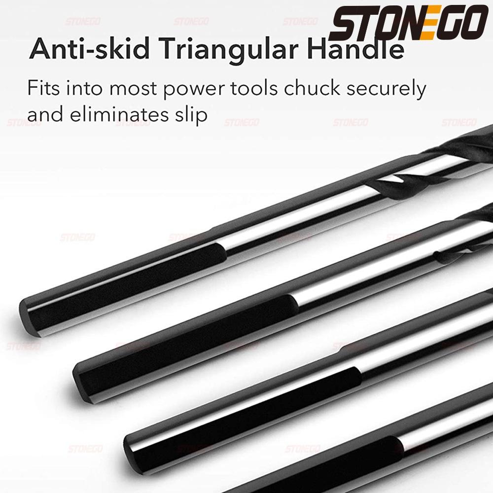 STONEGO Tungsten Carbide Tip Drill Bit Multi-Material Drill Bit for Tile, Concrete, Brick, Glass, Plastic and Wood