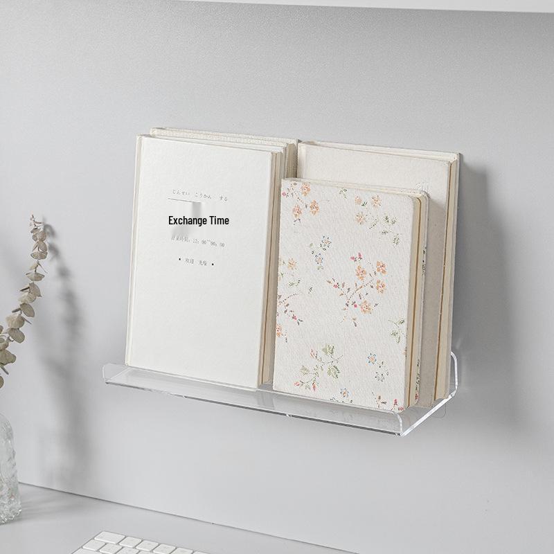 Prateleira de Armazenamento Acrílica de Parede Sem Furos para Itens Diversos de Banheiro e Dormitório