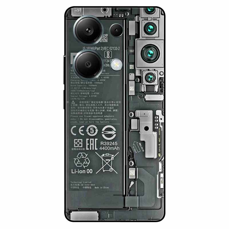 For Redmi Note 13 Pro 4G Case Global Silicon Fashion Space Wolf TPU Painted Coque Funda for Xiaomi Redmi Note 13Pro 4G Cover