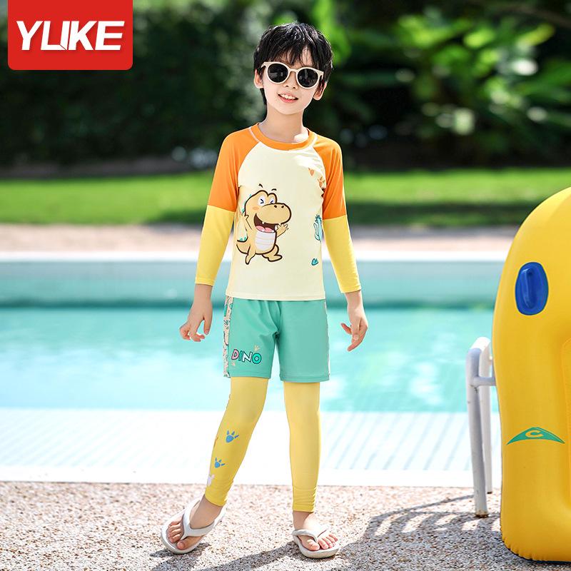 

Yuke Boys Three-Piece Split Style Swimsuit Set 3XL