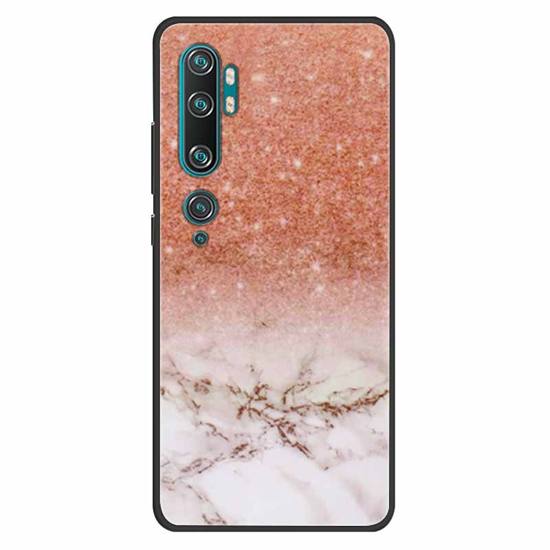 For Xiaomi Mi Note 10 Case Silicone Soft Owl Lion TPU Fashion Back Cover For Xiaomi Mi Note10 Cases Protective Printed Covers