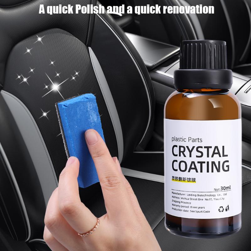 30ml Car Plastic Renovated Coating Retreading Agent Plastic Refurbished Plating Crystal Coating Agent Wax Panel Auto Interior