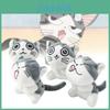 Adorable 10cm Cat Plush Keychain Cute Smiling Kitten Soft Stuffed Animal Toy