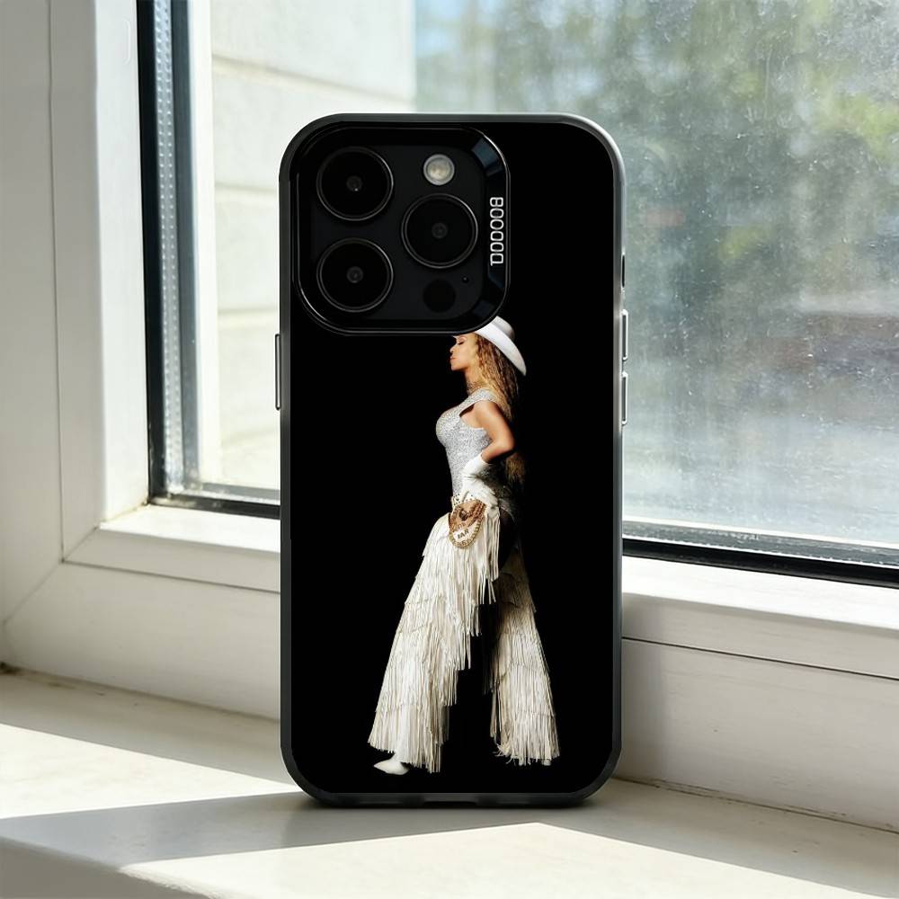 Beyoncé - Cowboy Carter Phone Case For iPhone 17,16,15,14,13,12,11 Plus,Pro Max,XS,Colored Silver Plated Inside Cover