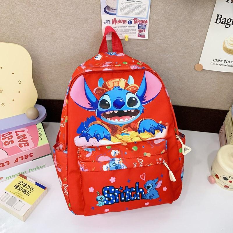 

Cartoon Animation Boys And Girls Backpack Large Capacity Foreign Gas Printing Primary School Bag Light Travel Children Backpack красный