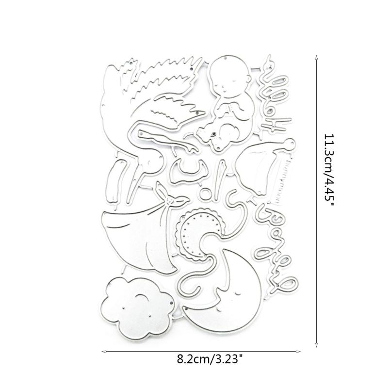 Birds Die Cuts Baby Metal Cutting Dies Stencils Embossing Dies for DIY Scrapbooking Card Photo Paper Album Decorations