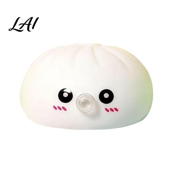 Decompression Sensory Toy Cartoon Expression Bubble Dumpling Stress Relief Steamed Bun Hand Relaxation Squeeze Fidget Tool Portable Reliever