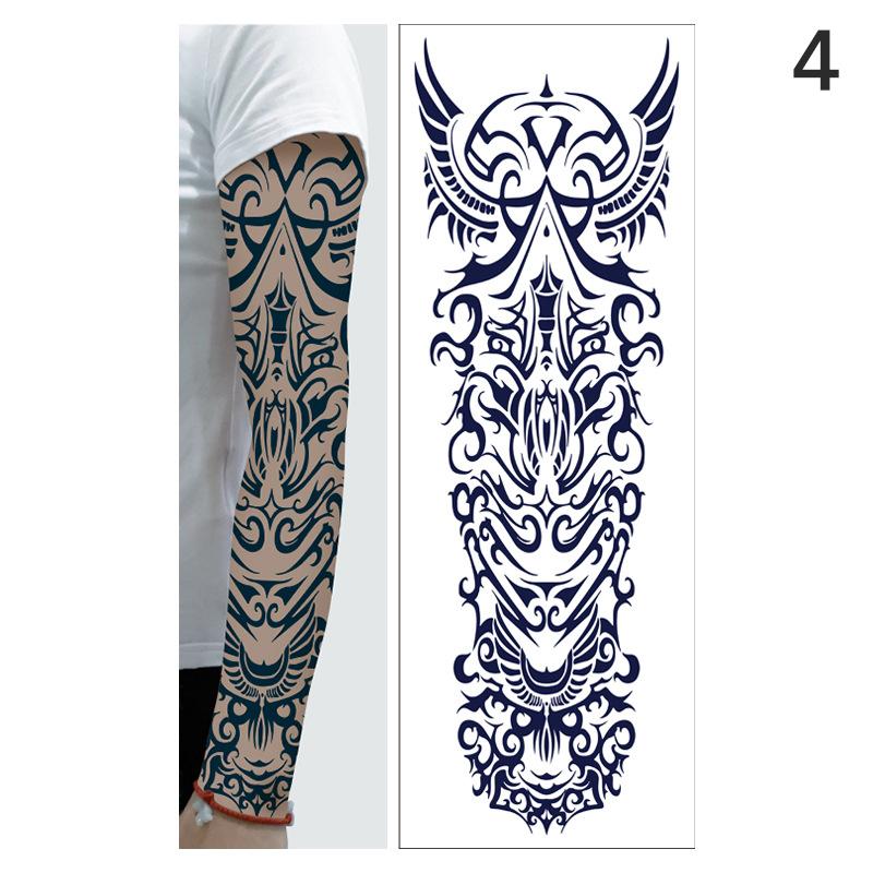1 list dočasné tetování na celé paže Velký Totem Kmenové Tetování na Velký Rukáv Samolepka Body Art Sexy Dračí Tetování Designy Muži