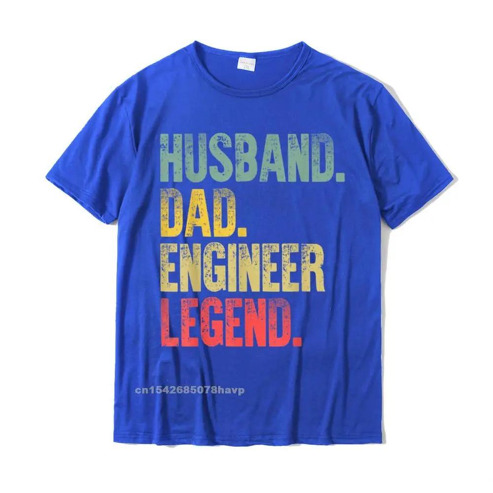 Mens Funny Vintage Shirt Husband Dad Engineer Retro T-Shirt Top T-Shirts Comfortable Oversized Men Tees Comfortable