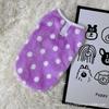 Pet dog dog clothes cat print flannel vest small dog teddy
