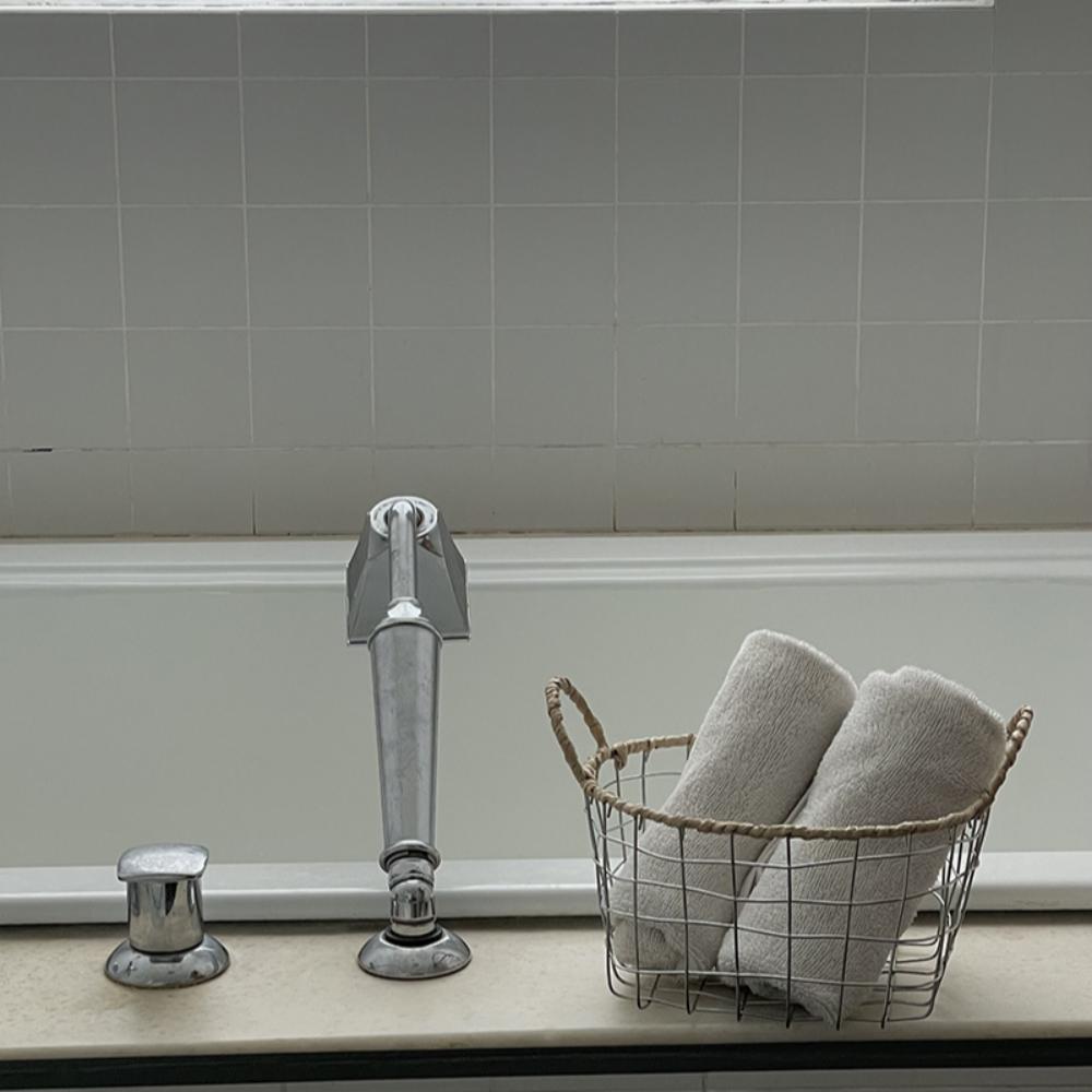 Skandynawski Koszyk Pleciony z Drutu Wygodny Przenośny Koszyk do Przechowywania z Drutu Żelazny Koszyk do Przechowywania Owoców Kuchennych Dekoracja Domu