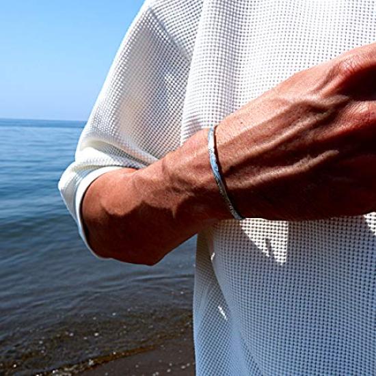 Hawaiian Jewelry Honu Sea Surgical Stainless Silver [JULAISU] Bangle, Scroll, Turtle, Wave, Women's, Men's, Hypoallergenic, Steel,