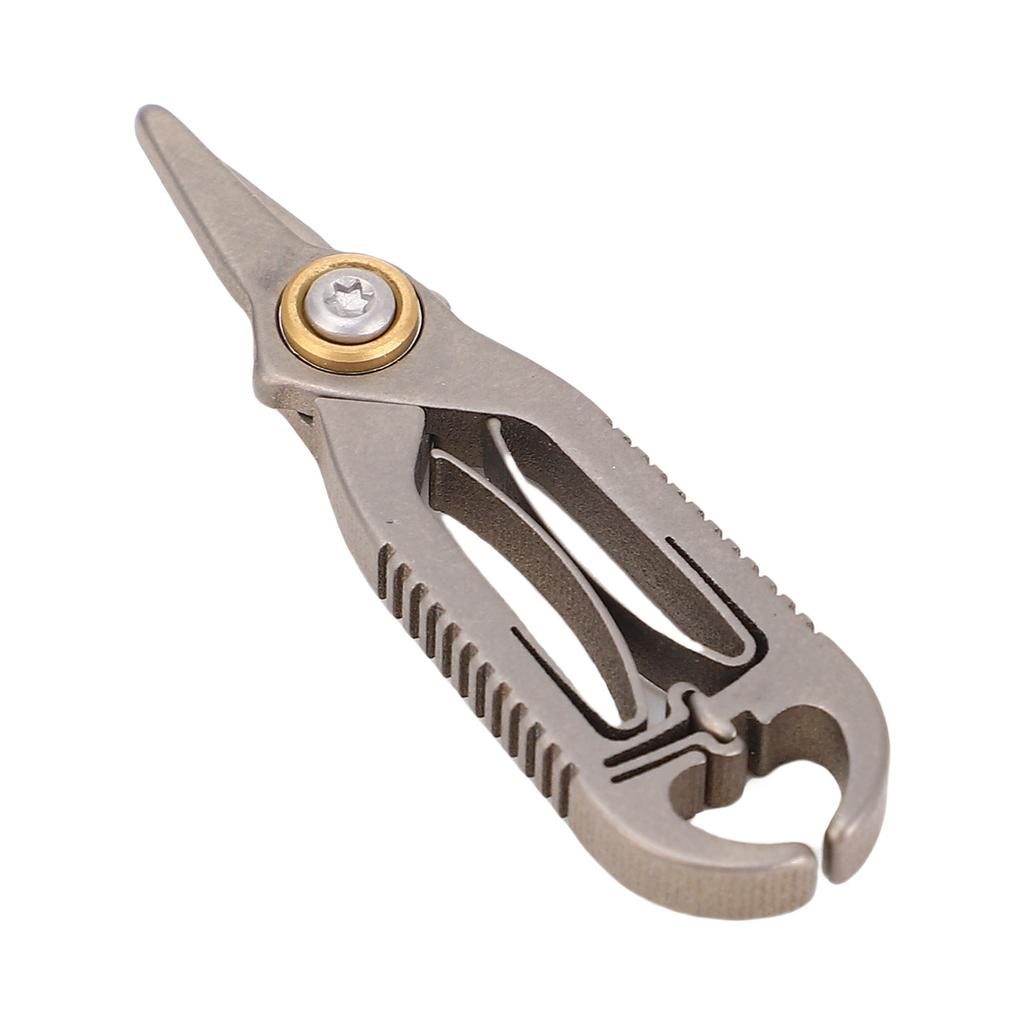 Nose Hair Scissors Ti Alloy Round Tip Nose Hair Trimming Scissors for Eyebrows Beard