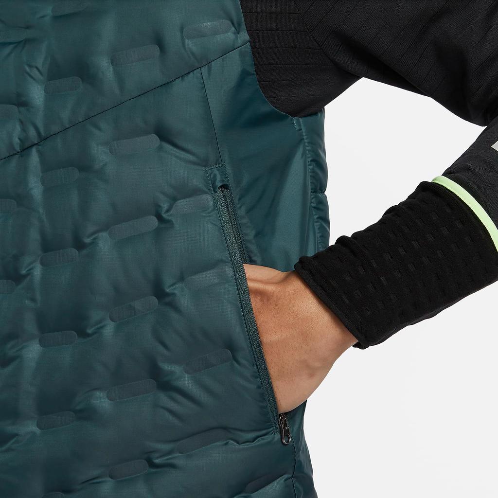 Nike Patterned Half-Zip Vest Men Vests Dark-Blue FB7543-328