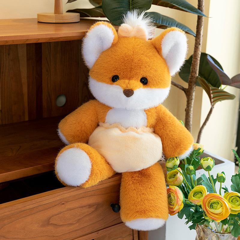 Benny Baby Elephant Plush Toy Children's Soothing Diaper Dog Doll Fox Throw Pillow Pregnancy and Baby Store Gift