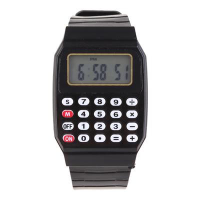 Fashion Child Kid Silicone Date Multi-Purpose Electronic Calculator Wrist Watch