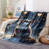 1PC Cute Little Animals Print Flannel Blanket, High Quality Comfortable for All Seasons, Home Decor, Warmth and Comfort